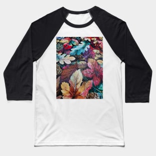 Colorful Autumn leaves Baseball T-Shirt